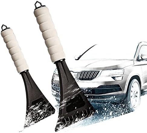 Raspadores de gelo Brush de neve de 2pc para raspador de gelo de carro e escova para pá de vassoura de carro e escova o pára