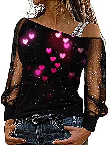 IIUS Tshirt de manga longa de malha de lantejoulas de lantejoulas para mulheres sexy fora do ombro de pulôver de ombro