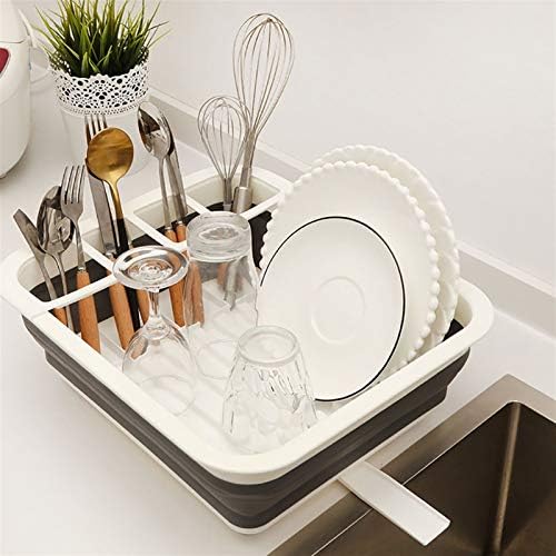 Ygqzm dobrável rack de prato de prato de cozinha de armazenamento de armazenamento de tigela de tigela de tabela placa de mesa de mesa portátil rack de prateleira de prateleira de prateleira para casa Organizador