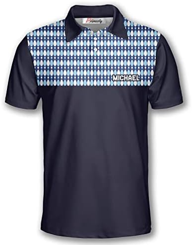 Camisas de boliche personalizadas para homens, camisas de boliche personalizadas com nome e nome da equipe, camisas de pólo de boliche