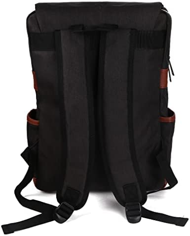 FVStar Backpack de laptop fino de 15,6 polegadas, mochila comercial vintage, mochila leve de viagem, mulheres de grande capacidade