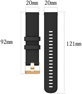 Makeey 20mm Smart Watch Band Strap for Garmin Venu Sq Silicone Bracelete para Venu2 Plus Vivoactive 3 Forerunner 245 645