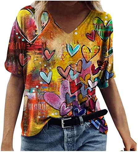 Camisetas de grande porte para mulheres para mulheres moda de manga curta camisas de compressão soltas, mulheres longas