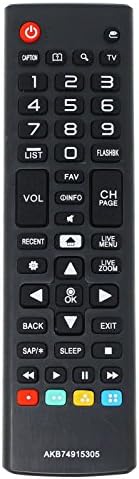 Substituição 55UH6550 -UB TV Remote Control para TV LG - Compatível com AKB74915374 LG TV Remote Control