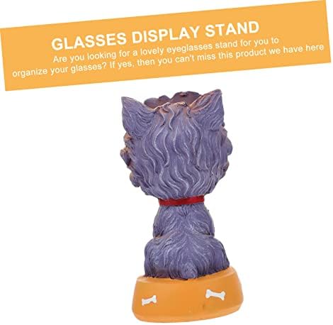Besportble Puppy Display Stand Decor para prateleiras Epyeglass Solter Para brinquedos de mesa Toys Óculos Exibir suporte decorativo