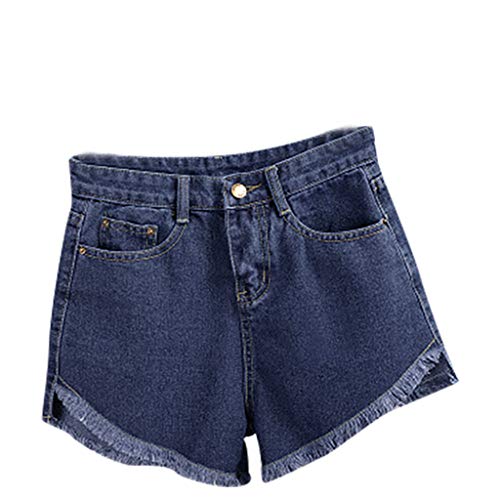 Moda shorts short de cintura alta, shorts de calça de jeans de calça de jeans da moda de moda Thenlian