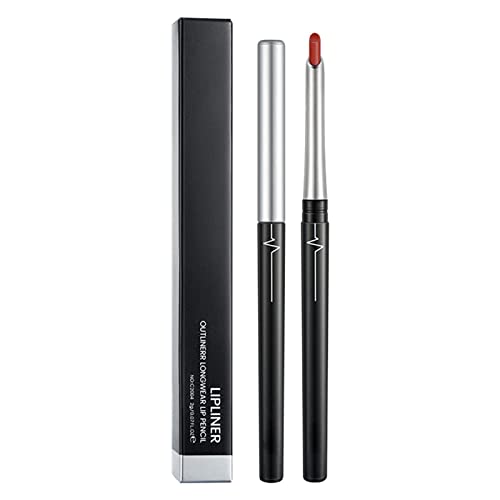 Dose de cor 17 colorido Lip Lip Eyeliner Eyeliner Lipsk lápis de lápis à prova d'água de longa duração de batom com