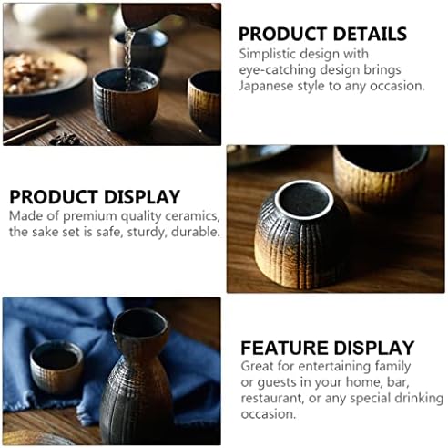 ZSEDP 1 Conjunto requintado estilo japonês Ceramics Cup de saquê de saquê de saquê de saquê de saquê de saquê de saquê de cerâmica de cerâmica de cerâmica japonesa