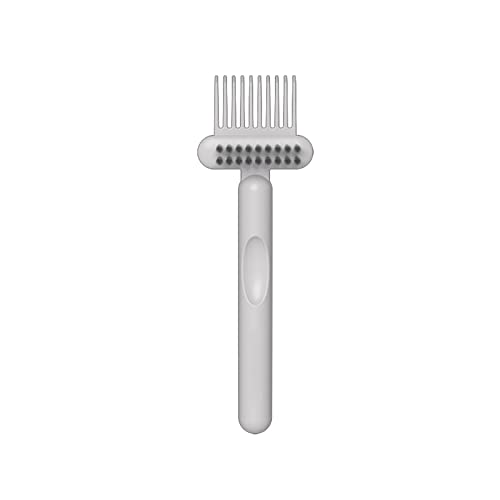 2in1 Limpeza de pente Manuza plástica Rake de escova de cabelo Remova o pente embutido Mini Removedor de sujeira de cabelo para