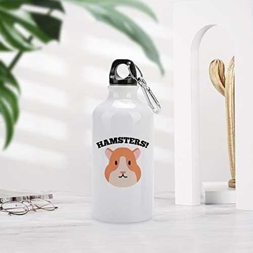 Hams fofos Ters Ters Aluminum Water Bottle Reutilable Tumbler Caneca de café com tampa para ginásio de escritório em casa