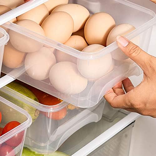 Hemoton Clear Contêiner Caixa de armazenamento de ovos Flidge Recipientes de armazenamento de alimentos Produzir salvadores