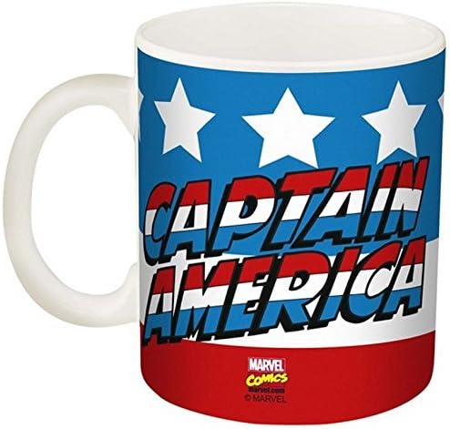 Zak Designs Marvel Comics Captain America Cop de café, 11 oz