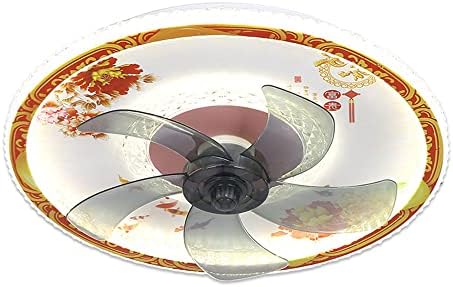 IBALODY Indoor Chinese Fan Light 6 Speed ​​Fan de teto de baixo perfil com luz de teto de três cores de três cores com