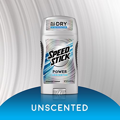 Speed ​​Stick Power Antiperspirant desodorante para homens, sem perfume - 3 onças
