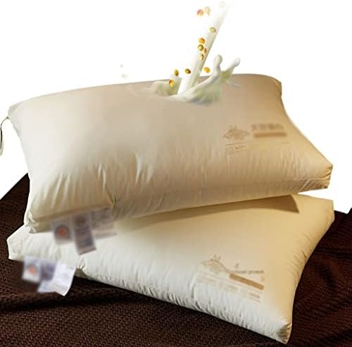 SDFGH Cotton Soy Protein Fiber Pillow Core Cotton Pillow Hotel Pillow travesseiro Alto travesseiro baixo pode ser lavado