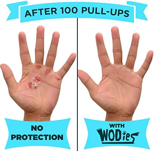 Jerkfit Wodies aperta as mãos com envoltórios de pulso para levantamento de peso, pull-ups, treinamento cruzado, wods