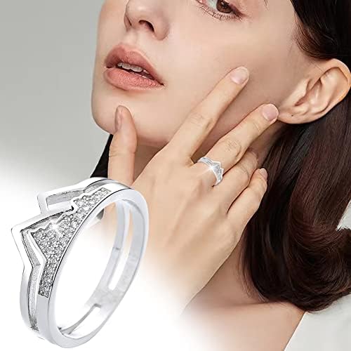 2023 New Mountain and Sea Casal Rings for Women Jewelry Acessórios populares para mulheres anéis de polegar