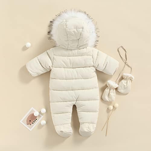 WallarEnear Infant Baby meninos meninas Snowsuit de inverno Roda com capuz de capuz fora do piloto de pó de pó de jacarquim