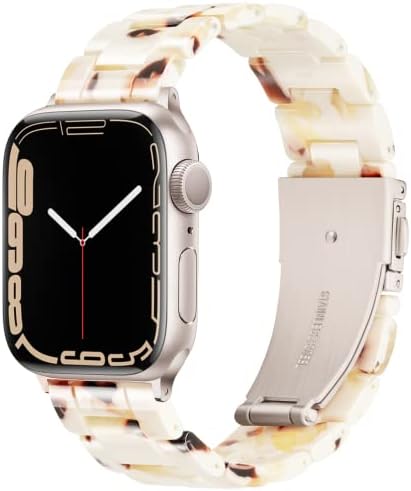 Walinata Compatível com Apple Watch Ultra Series 8 Série 7 Banda 49mm 45mm 44mm 42mm 41mm 38mm 40mm Starlight Lightweight Strap para Iwatch Ultra Series 8 Series 7 6 SE 5 4 3 2 1 para homens homens