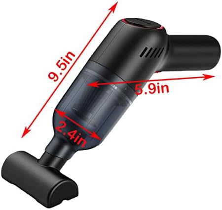 Xunion aaai3i portátil portátil sem fio pó de pó de pó de limpeza compacta e mini -pó de sucção de grande sucção