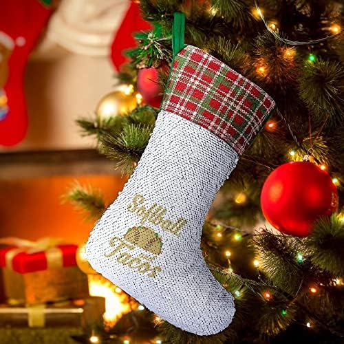 Softball e tacos lantejoulas meias de natal pareding ornamentos pendurados decoração para festa de férias em árvore de Natal