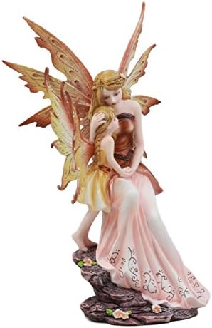 EBROS Maternidade Daisy Fada Mãe abraçando a Filha da Filha Fairy Garden Fantasy Collector Figure