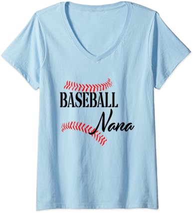 Camisa Nana de beisebol feminino, amante de beisebol, camiseta do dia V das mães