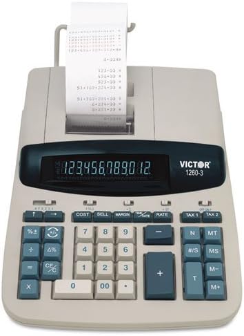 Victor-1260-3 Calculadora de impressão pesada de duas cores, impressão preta/vermelha, 4,6 linhas/s 1260-3 (DMI EA