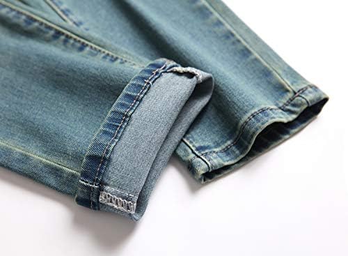 Menino Skinny Fit Risped Stretched Fashion Fashion Kids jeans calças