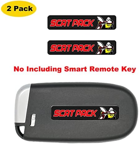 Aorsky Key FOB Badge Sticker Decal de Decalte Compatível para 392 Scat Pack Dodge Challenger Charger Key FOB Shells Acessórios.