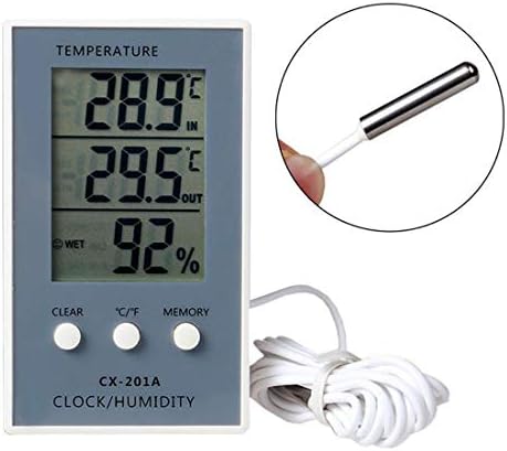 XJJZS LCD Digital Termômetro Digital Hygrômetro Temperatura Medida