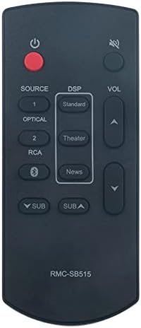 AiditiyMI RMC-SB515 Substituição Remote Control Compatível com Insignia Soundbar NS-SB515 NSSB515 Sistema de alto-falante de