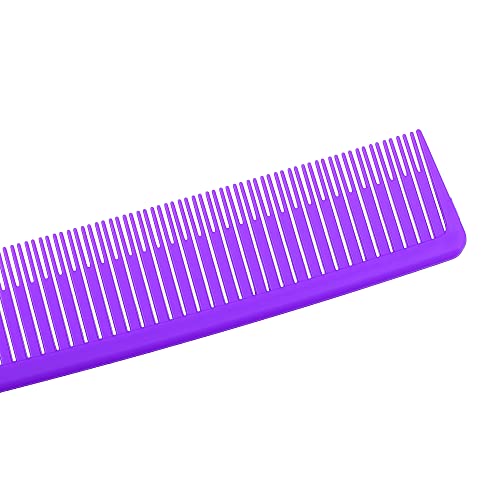 Escova de cabelo de dente largo, pente de cauda para uso doméstico, pente de pente de pente, roxo