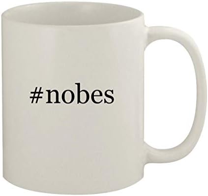 Presentes de Knick Knack #Nobes - Caneca de café branca de cerâmica de 11 onças, branco