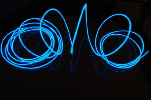 Geauxrobot 9ft Blue néon brilhante sonda eletroluminescente Wire El Wire