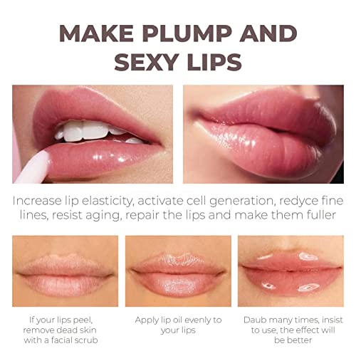 Shinyne Hidrato de cristal natural Hidratante Lush Lips Lips Clumping, Lips exuberantes hidratantes de cristal natural, brilho