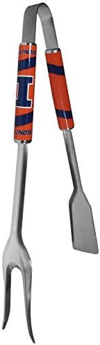 Siskiyou Sports NCAA Illinois Illini Unisex 3 em 1 ferramenta de churrasco, cores da equipe, tamanho único