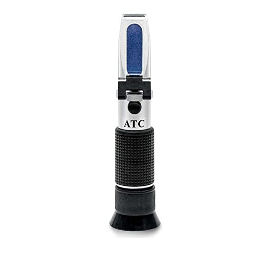 Refratômetro Brix com ATC, intervalo de 0-90% da escala Brix, refratômetro portátil de manuseio para teste de teor de