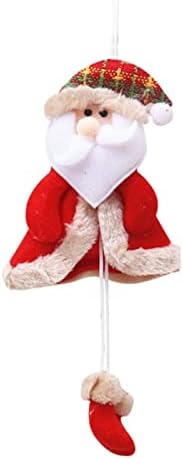 Decoração de Natal fornece a árvore de Natal Pingente Doll Santa Snowman Snowman Dress Up Ball Ornament Rose