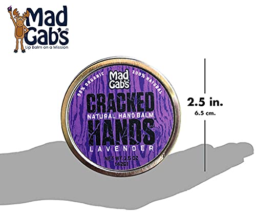 Mads Organic Rachado de Mad Gab Balm de manteiga, conjunto de presentes de lavanda de 2 pacote, lavanda. Presente do dia das mães