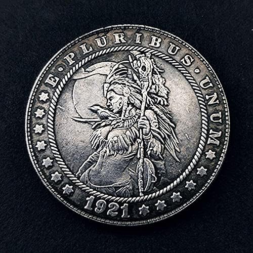 1921 Coleção de moedas comemorativas de Deus Antique comemorativo Morgan Hoobo Coin Copy Home Decoration New Year Ano
