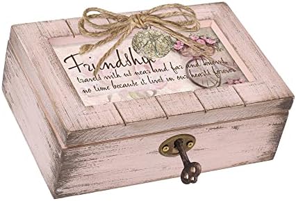 Cottage Garden Friendship Withing With Hearts Petite Locket Blush Pink Music Box toca Edelweiss