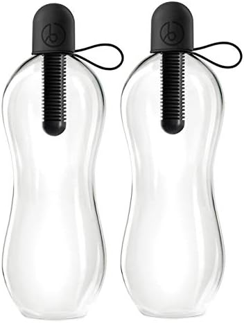 Bobble Classic Water Bottle, água filtrada, garrafa reutilizável sem BPA, tampa de transporte de toque suave com filtro de carbono substituível para água e hidratação sustentáveis ​​34 oz - 2 pacote