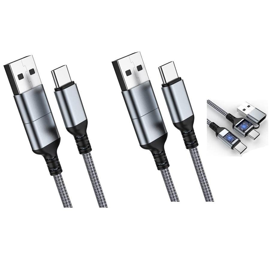 Xiongweida 2in1 USB para USB C para USB C Cabo