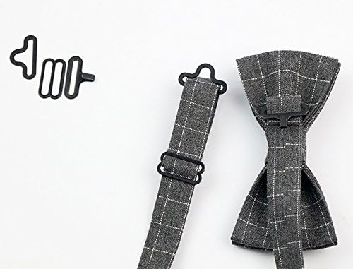 50 Defina os prendedores de clipes de hardware de gravata borboleta para fazer tiras ajustáveis ​​em laços/gravatas acessórios