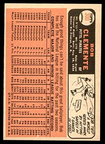 1966 Topps 300 Roberto Clemente Pittsburgh Pirates Ex Pirates