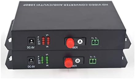 Guantai 4 canais Vídeo HD coaxial sobre conversores de mídia de fibra óptica - Para 1080p 960p 720p CVI TVI AHD HD Câmera
