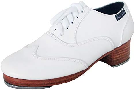 Miller e Ben Tap Shoes; Ameaça tripla; Todos os sapatos profissionais brancos profissionais