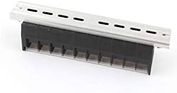 X-DREE 2 PCS Linha dupla 10 Posição parafuso Terminal Block Conector de tira preto 660V 30A (2 piezas de Doble 10 posiciones Ternillo