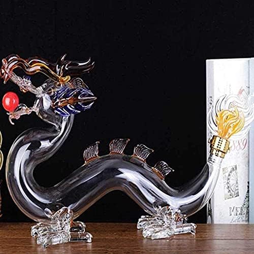 Decanter de uísque decantador de vinho decantador chinês em forma de dragão decantador de uísque, decantador de vinho de vidro